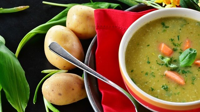 potato kale carrot soups